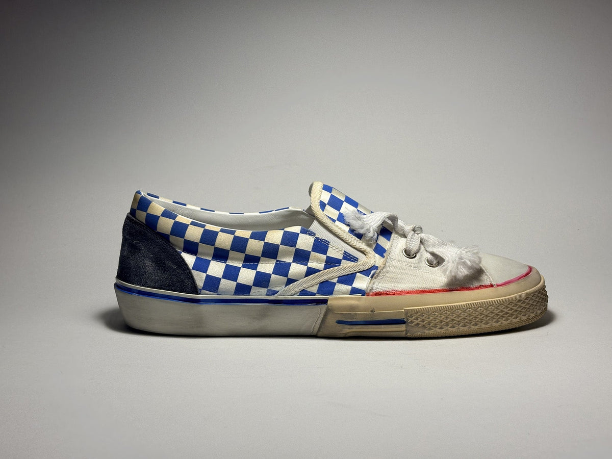 PAUL EASTERLIN Atlantic Crossing Blue Checkerboard Men